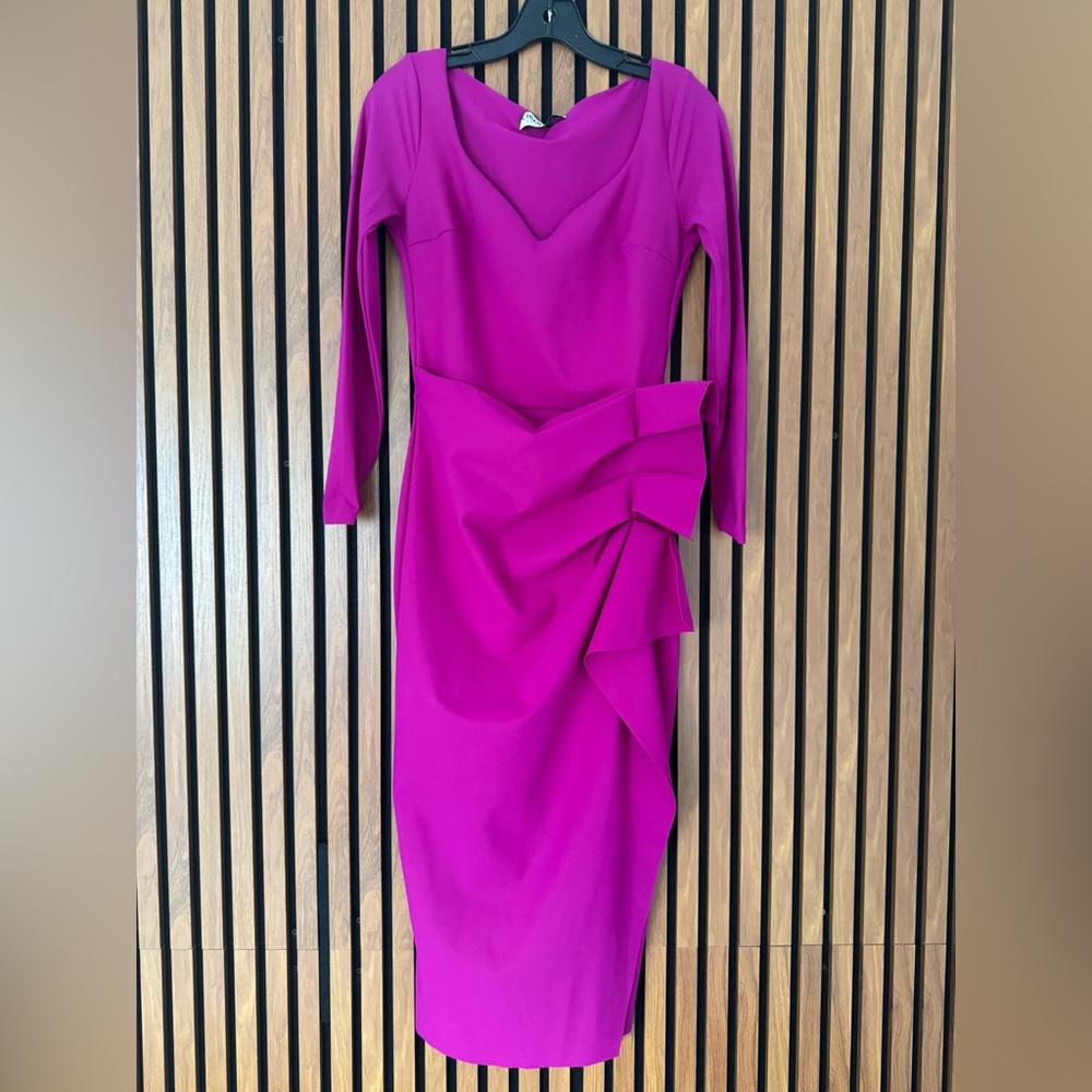 Chiara Boni Magenta Long Sleeve Dress - Picture 6 of 11